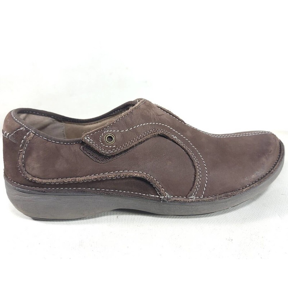 Clarks Wave Walk Comfort Loafers 64793 Brown Shoes (Womens Size 10M)